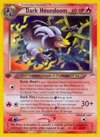 Dark Houndoom/105 - Neo Destiny 1st Edition Holofoil