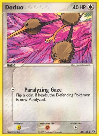 Doduo/106 - Emerald Reverse Holofoil