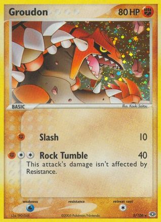 Groudon - 005/106/106 - Emerald Reverse Holofoil