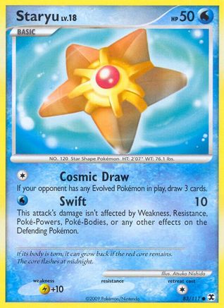 Staryu/111 - Rising Rivals Reverse Holofoil
