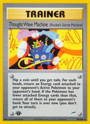 Thought Wave Machine (Rocket's Secret Machine) 96/105 - Neo Destiny 1st Edition