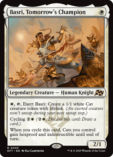Basri, Tomorrow's Champion (DFT-003) - Aetherdrift Foil