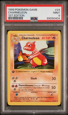 Charmander 1st Ed. Shadowless #24 PSA 9