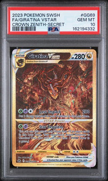 2023 POKEMON SWORD AND SHIELD CROWN ZENITH #GG69 FA/GIRATINA VSTAR CROWN ZENITH-SECRET PSA 10