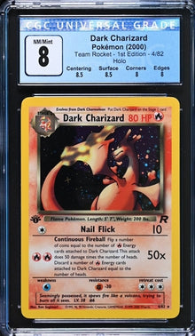 Dark Charizard 1st Ed. Holo #4 CGC 8