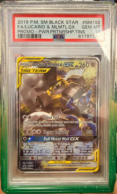 Lucario & Melmetal GX Alt Art #SM192 PSA 10