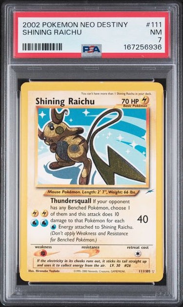 Shining Pikachu #111 PSA 7