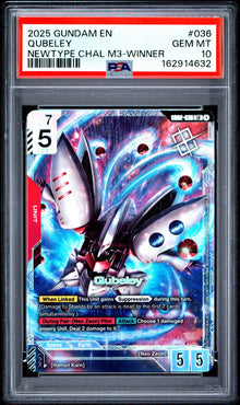Qubeley Newtype Challenge M3 Winner PSA 10 front