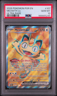 Meowth ex Full Art #107 PSA 10