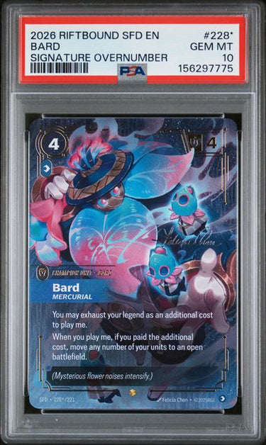 Bard Signature Overnumber PSA 10