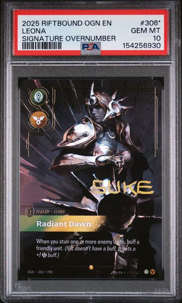 Leona Signature Overnumber PSA 10