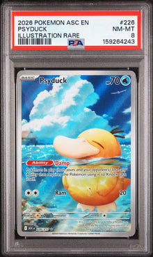 Psyduck Illustration Rare #226 PSA 8