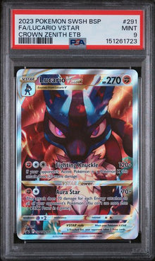 Lucario Vstar #291 PSA 9