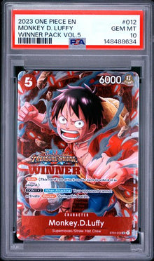 2023 ONE PIECE PROMOS #012 MONKEY D. LUFFY WINNER PACK VOL.5