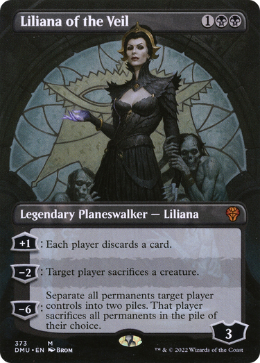 Liliana of the Veil (Borderless) (DMU-373) - Dominaria United (Borderless)