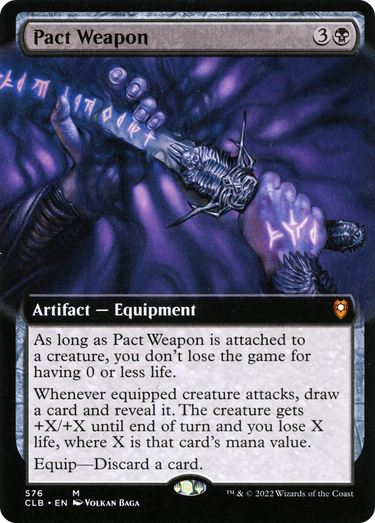 Pact Weapon (Extended Art) (CLB-576) - Commander Legends: Battle for Baldur's Gate: (Extended Art)