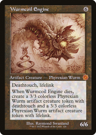 Wurmcoil Engine (Schematic) (BRR-126) - The Brothers' War Retro Artifacts Foil