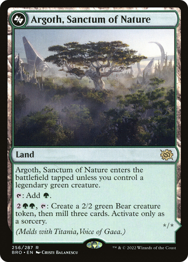 Argoth, Sanctum of Nature (BRO-256) - The Brothers' War