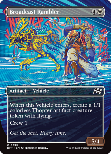 Broadcast Rambler (Borderless) (DFT-293) - Aetherdrift (Borderless) Foil