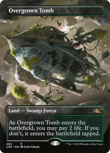 Overgrown Tomb (Borderless) (UNF-284) - Unfinity (Borderless)