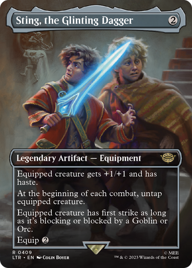 Sting, the Glinting Dagger (Borderless) (LTR-409) - The Lord of the Rings: Tales of Middle-earth (Borderless)