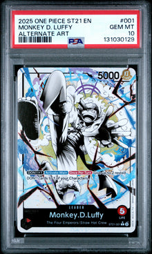 Monkey D. Luffy Alt Art ST21 #001 PSA 10