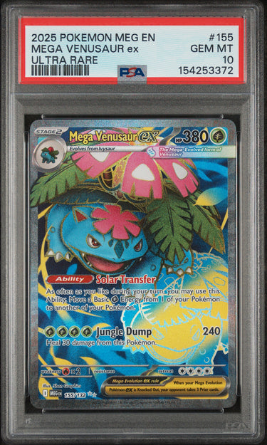 Mega Venusaur ex Full Art #155 PSA 10