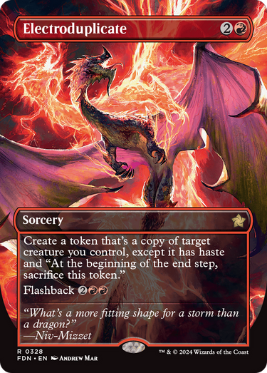 Electroduplicate (Borderless) (FDN-328) - Foundations (Borderless) Foil