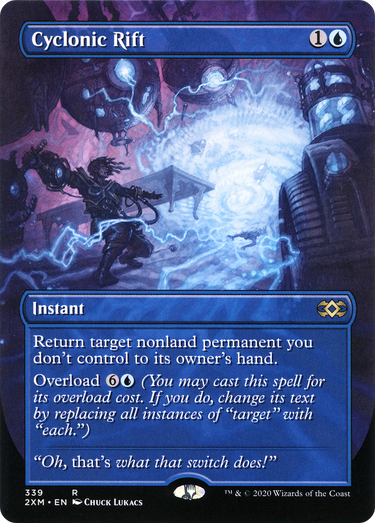 Cyclonic Rift (Borderless) (2XM-339) - Double Masters (Borderless) Foil