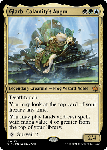 Glarb, Calamity's Augur (BLB-215) - Bloomburrow Foil