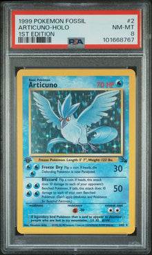 Articuno Holo 1st Ed. #2 PSA 8