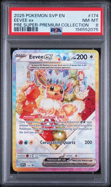 2025 POKEMON SVP EN-SV BLACK STAR PROMO #174 EEVEE ex PRE SUPER-PREMIUM COLL