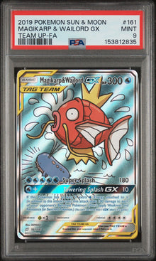 Magikarp & Wailord GX PSA 9 front