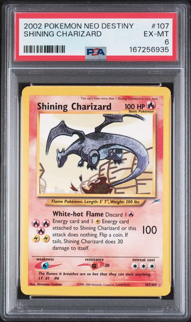 Shining Charizard #107 PSA 6