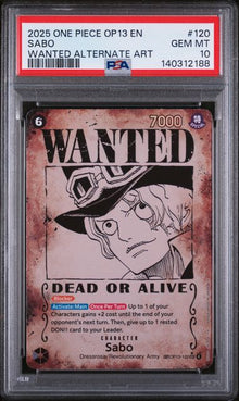Sabo WANTED SP #120 PSA 10