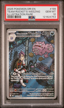 Team Rocket's Weezing Illustration Rare #199 PSA 10