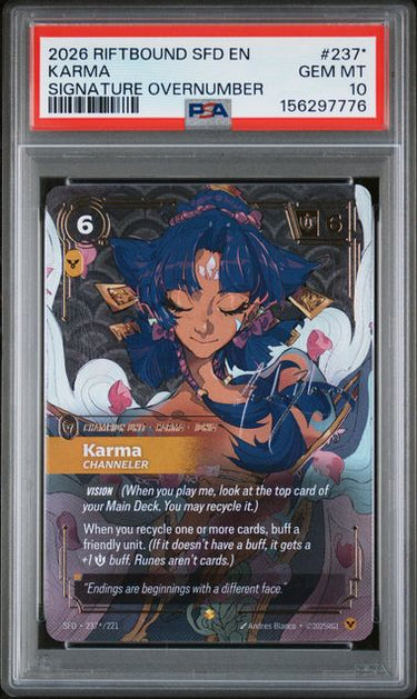 Karma Signature Overnumber PSA 10