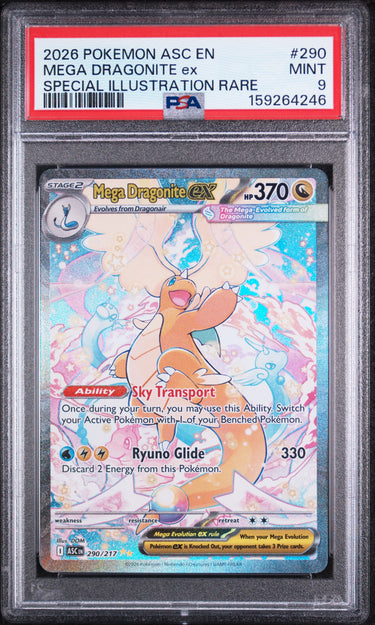 Mega Dragonite ex Special Illustration Rare #290 PSA 9