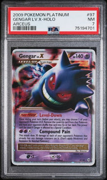 2009 POKEMON PLATINUM ARCEUS #97 GENGAR LV.X-HOLO ARCEUS