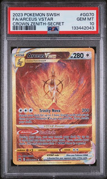 Arceus VSTAR Crown Zenith GOLD GG70 PSA 10