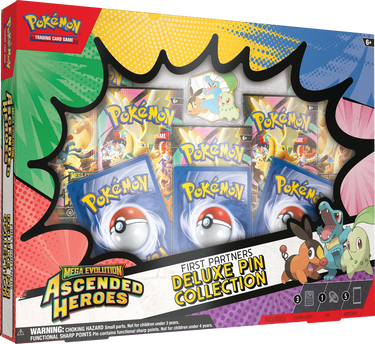 Pokemon - ME2.5 ASCENDED HEROES FIRST PARTNERS DELUXE PIN COLLECTION