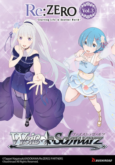 [PREORDER] Weiss Schwarz - RE: ZERO STARTING LIFE IN ANOTHER WORLD VOL. 3 BOOSTER