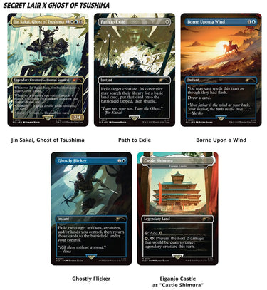 MTG Secret Lair Playstation Super Drop Ghosts Of Tsushima: Shahdow Samurai Regular