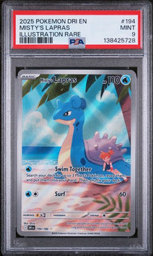 Misty's Lapras Illustration Rare #194 PSA 9
