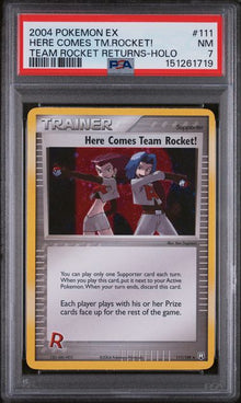 Here Comes Team Rocket! Holo #111 PSA 7