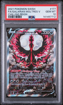 Galarain Moltres V Alt Art #177 PSA 10
