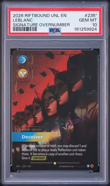 Leblanc Signature Overnumber #235* PSA 10
