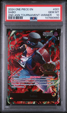 One Piece 2024 2nd Anniversary Tournament - Winner Sequential PSA 10 Set