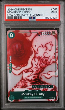 2024 Monkey.D.Luffy Uta Deck Battle Winner #061 PSA 9